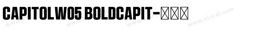 CapitolW05 BoldCapit字体转换